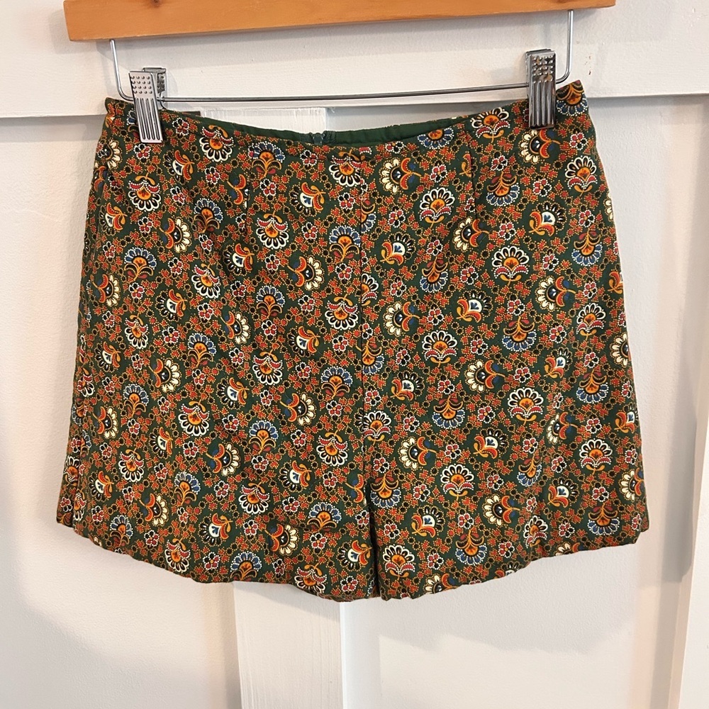 Denise are here hand made Quilted floral hot mini shorts vintage paisley grandma